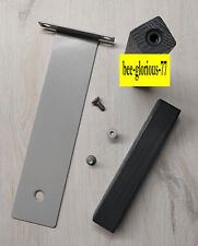 Hasena Mittelwinkel Bettbeschlag + Stützfuß Antrazite (für sämtliche Bettmaße)