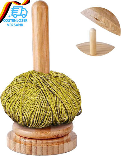Wollknäuelhalter holz - wollknäuelhalter,