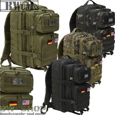 BWuM US ASSAULT PACK RUCKSACK + PATCH & FLAGGEN 30L-70L BW COOPER WANDERRUCKSACK