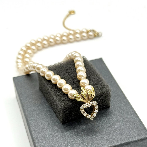 Vintage perlen halskette - vintage,