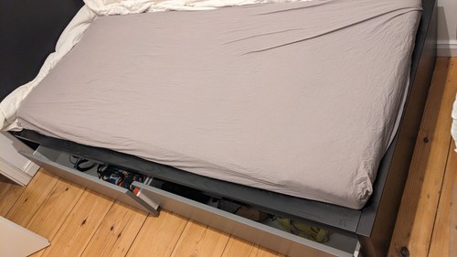 Bett 90x200 schwarz ikea - schwarz.,