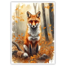 Fuchs A4 Kunstdruck Poster
