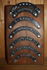 Konvolut Alte Blechschilder Reichsbahn,Dampflok,Armatur,Steuerung,Sammlung,Orig.