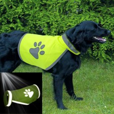 Reflektierend Hunde Warnweste Sicherheitsweste Bekleidung Hundehalsband Mantel