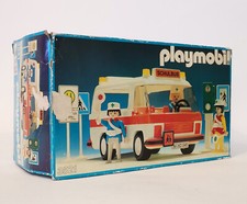 Playmobil Schulbus 3521 Bus Schülerlotse Kinder Schilder Ampeln 1982 OVP
