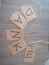 Wimpelkette Banner Girlande Danke