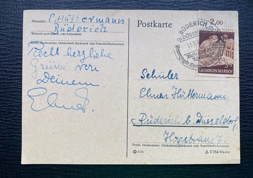 Postkarte büderich - postkarte,