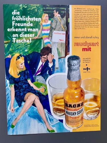 1968 racke rauchzart whisky - racke,
