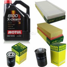 MANN-FILTER Inspektionspaket Motul 5L 5W-30 für Audi Cabriolet 2.3 E Coupe 2.0