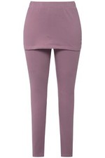Ulla Popken Damen große Größen Yoga Leggings mit Rock Slim Biobaumwolle 818038