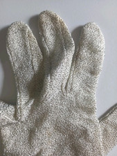 Handschuhe Glitzer Textil Stoff Silber Party Karneval Stretch