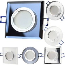 6x LED Einbaustrahler Set Glas