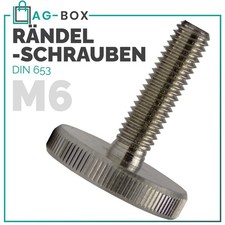 Rändelschrauben DIN 653