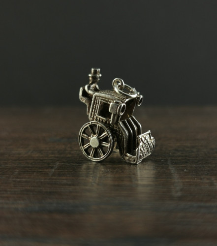 Charms silber 925 kutsche mit - 925,