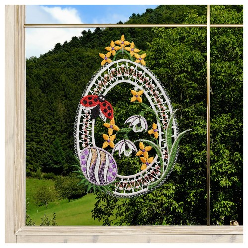 Fensterbild osterei mit - fensterbild,