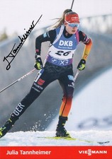 Biathlon-Originalautogrammkart
