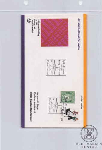 Lufthansa first flight cover - lufthansa,