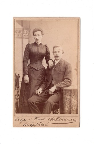 Cdv foto feines paar benannt - cdv,