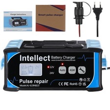 Batterieladegerät Kipper Anhänger Ladegerät mit 3 pol. Ladestecker 12/24V 6A Nue