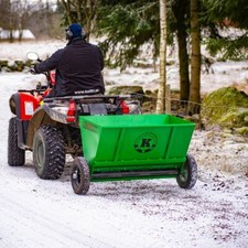 Salzstreuer 230 L 100 cm Streuer für Quad ATV PKW Salz Winterdienst Heckstreuer