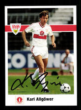 Karl Allgöwer Autogrammkarte VFB Stuttgart 1989-90 Original Sign+ A 212984