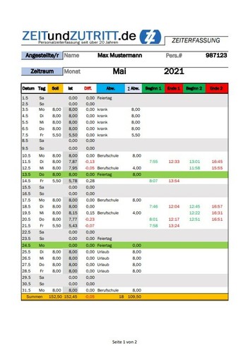 Excel arbeitszeiterfassung - excel,