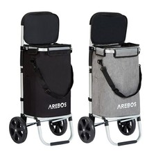 AREBOS 3in1 Einkaufstrolley