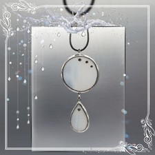 Halskette, Kettenanhänger, Modeschmuck, Tiffany Glaskunst,