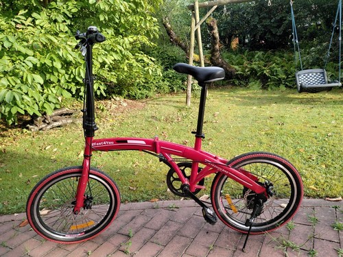 Klapprad rot gut erhalten - klapprad, rot,