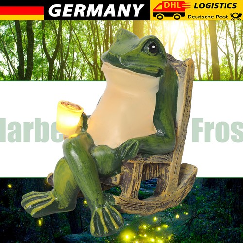 Solar frosch gartendeko für - solar,