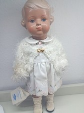 Schildkrötpuppe Inge, 45 cm, blaue Augen Zertifikat