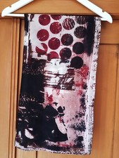 Cecil Tuch Schal Ca.106x110 cm Schwarz Rot Rosa Weiss