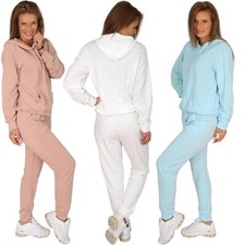 Damen Basic Stretch Jogging Trainingsanzug Yoga Sweat Hoodie u Pants Sportanzug