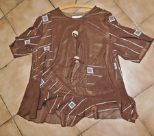 feines Oberteil, Schlupf-Bluse leinenartig von Alexo in Gr. 48