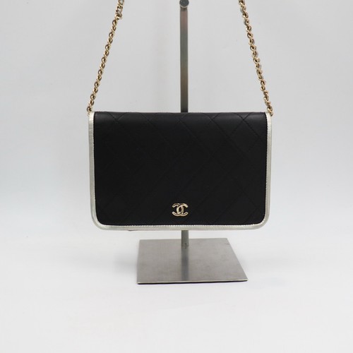 Chanel classic schwarz silber - chanel,