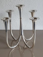 WMF 5 - armiger Kerzenleuchter versilbert Design W. WAGENFELD