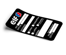 60 x ELF OIL Service Stickers