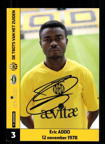 Eric addo autogrammkarte roda - eric,