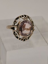 Damenring 333er Gold mit Amethyst , RG 58/18,4 (314)