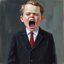 Bild Porträt Gruselig Malerei