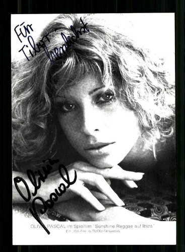 Olivia pascal autogrammkarte - olivia,