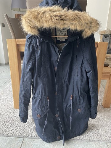 Winterjacke anorak dunkelgrau - winterjacke,