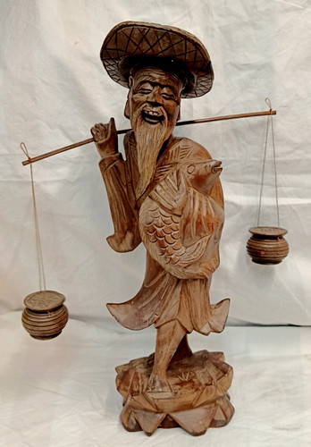 Holzfigur asiatisch