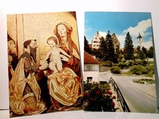Aulendorf. 2 x Alte Ansichtskarte / Postkarte farbig, ungel. u. gel. 1976. 1 x S