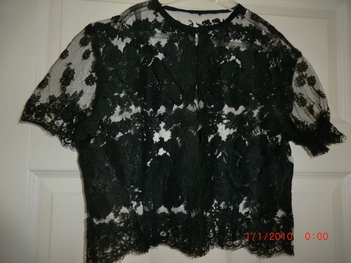 Top mit spitzenbolero - spitzenbolero,