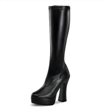 PleaserUSA Plateau-Kniestiefel