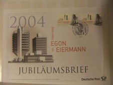 BRD - DP Zentrale - Sonderbrief für Sammler - 100. Geburtstag Egon Eiermann
