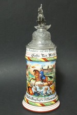 Alter Reservistenkrug Dragoner 20 Karlsruhe Baden Krug Bierkrug Soldatenkrug WK