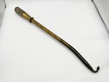 VINTAGE SCHWERES GUT GEMACHTES FEUER POKER UND GERSTEN ZIEHENHAKENENDE