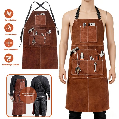 Leder schweißerschürze - leder,